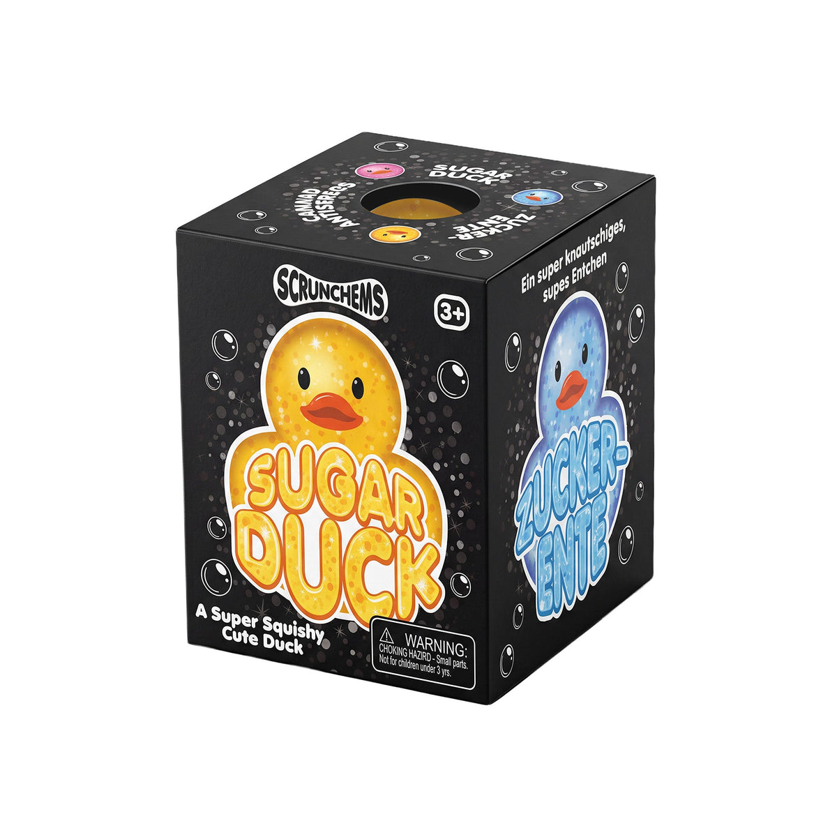 Scrunchems Sugar Duck Glitter Groovy Squishy Fidget Toy