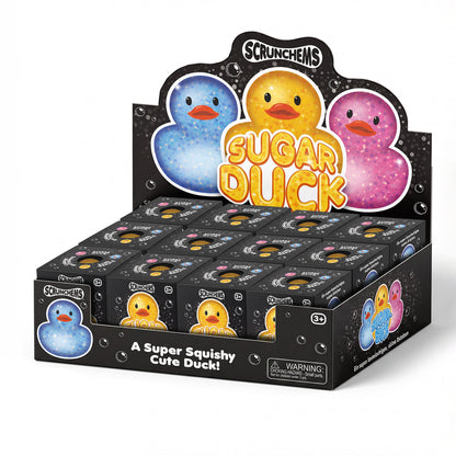 Scrunchems Sugar Duck Glitter Groovy Squishy Fidget Toy