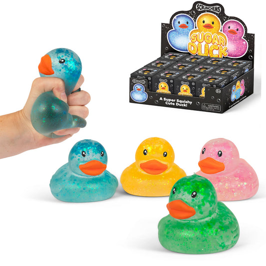 Scrunchems Sugar Duck Glitter Groovy Squishy Fidget Toy