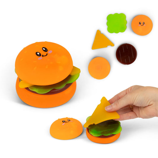 Scrunchems Sugar Stacking Burger Groovy Squishy Fidget Toy