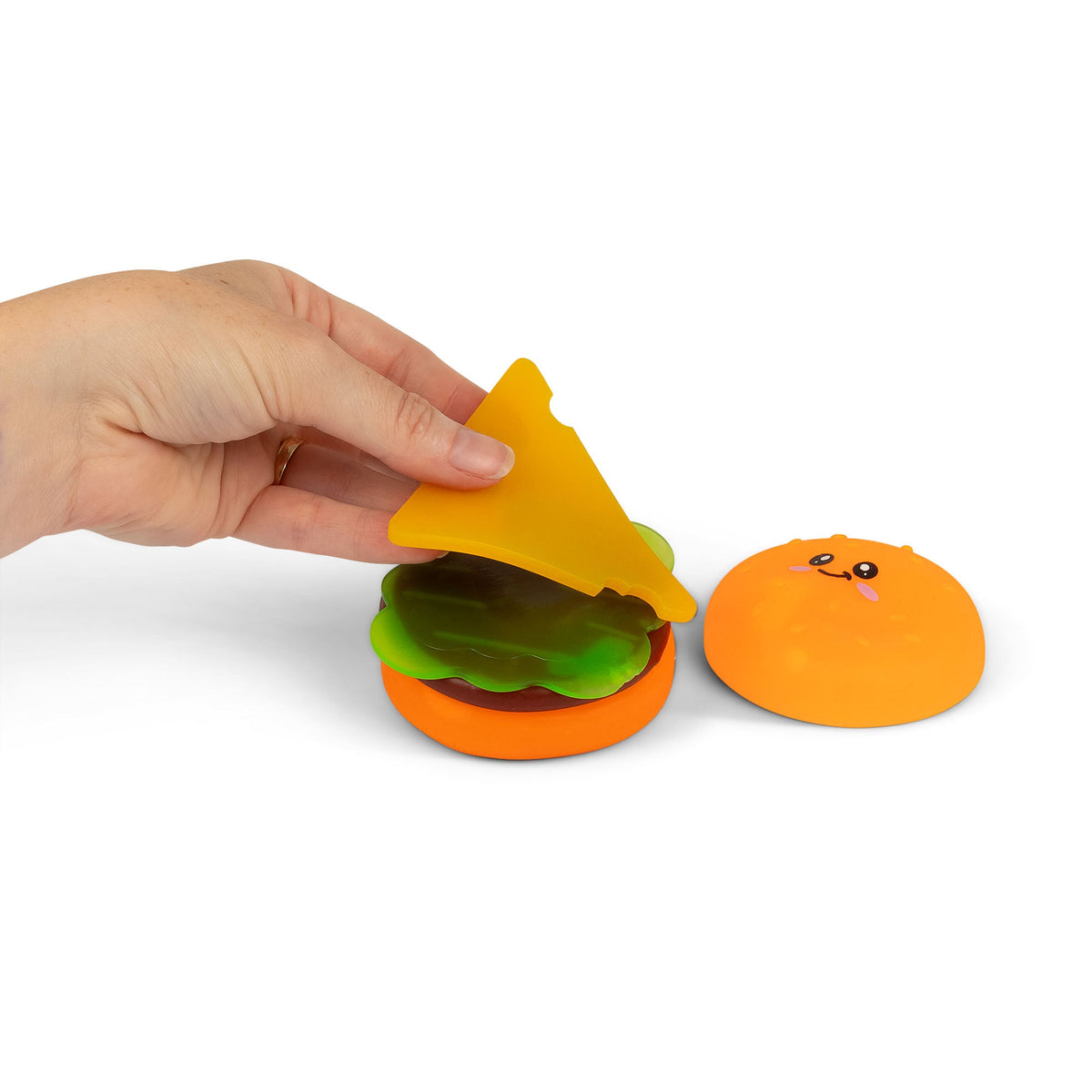 Scrunchems Sugar Stacking Burger Groovy Squishy Fidget Toy