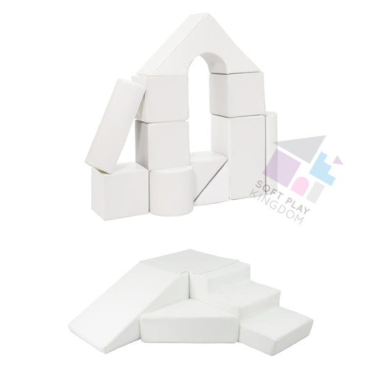 Soft Play Kingdom Castle Step & Slide Bundle White