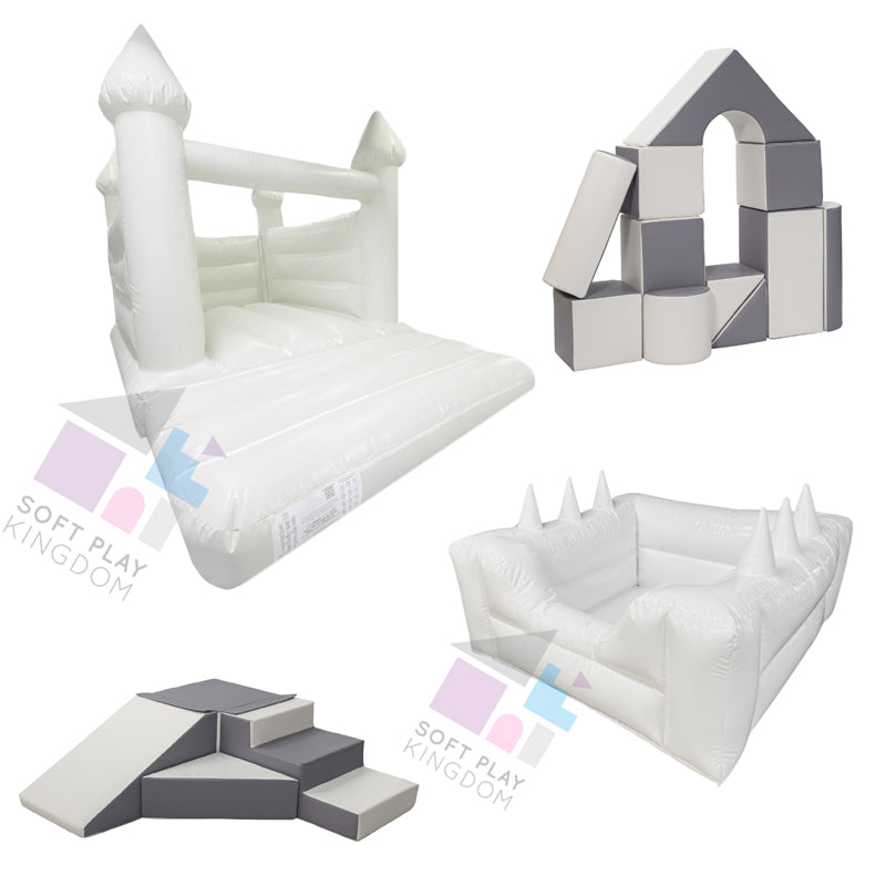 Soft Play Kingdom Big Bounce Bundle Grey White