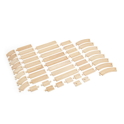 Bigjigs Rail Curves and Straights Wooden Train Accessory
