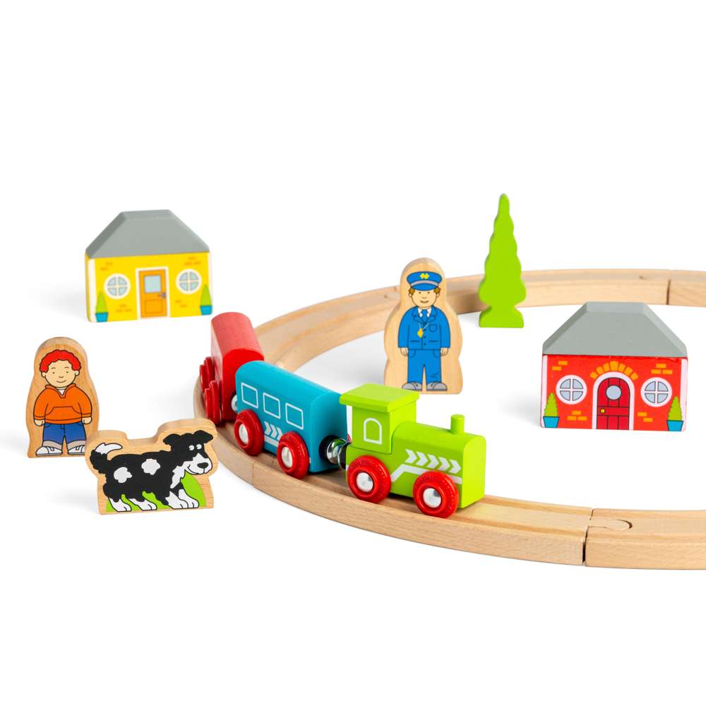 Bigjigs Rail My First Train Set Wooden Railway Toy