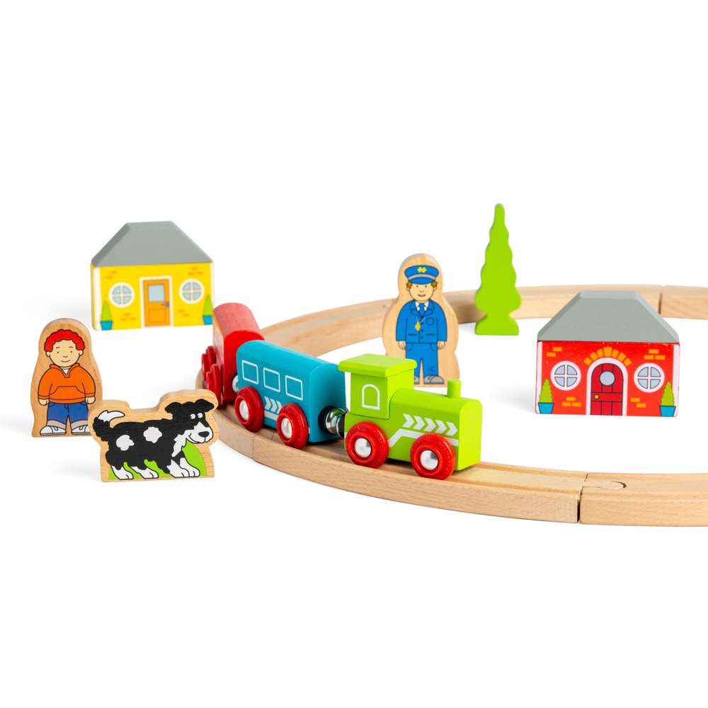 Bigjigs Rail My First Train Set Wooden Railway Toy