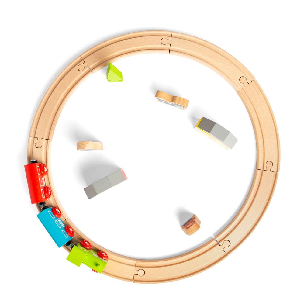 Bigjigs Rail My First Train Set Wooden Railway Toy