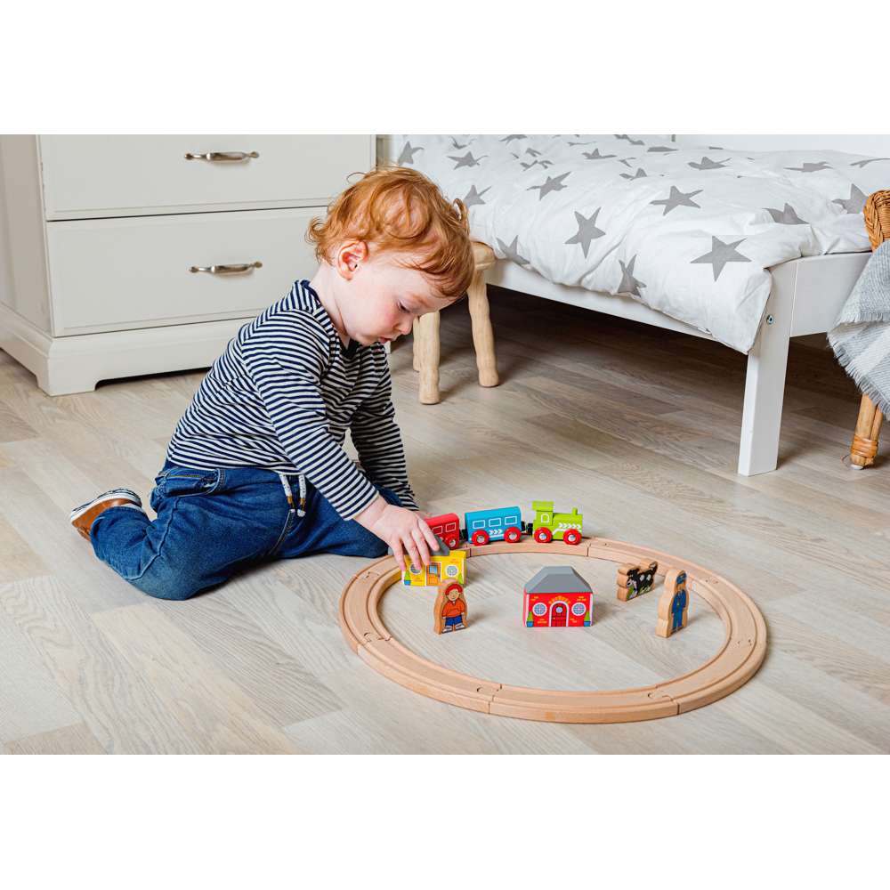 Bigjigs Rail My First Train Set Wooden Railway Toy