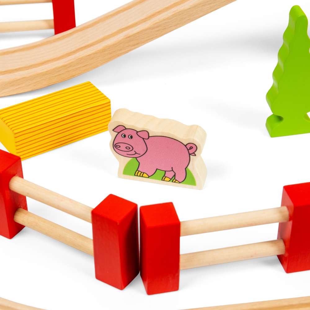 Bigjigs Rail Road & Rail Wooden Train Toy