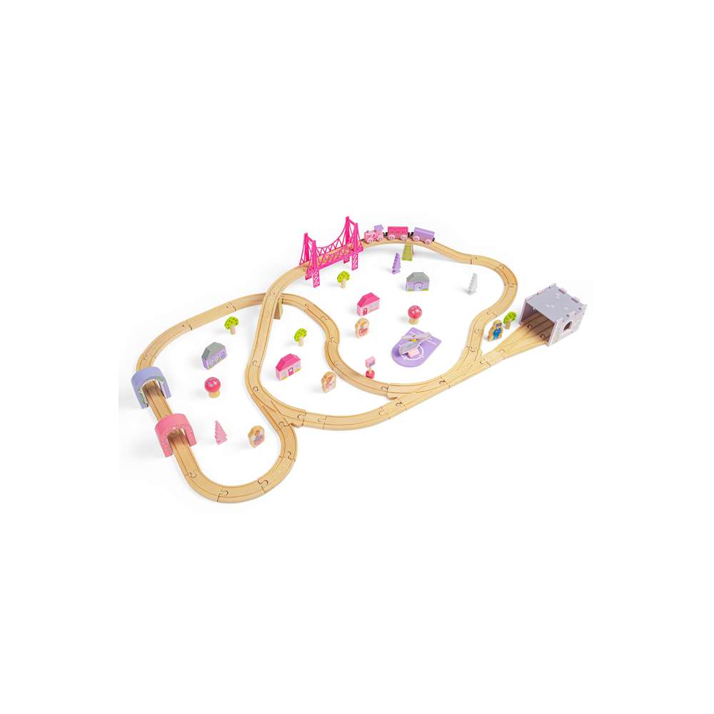 Bigjigs Rail Fairy Town Wooden Train Set