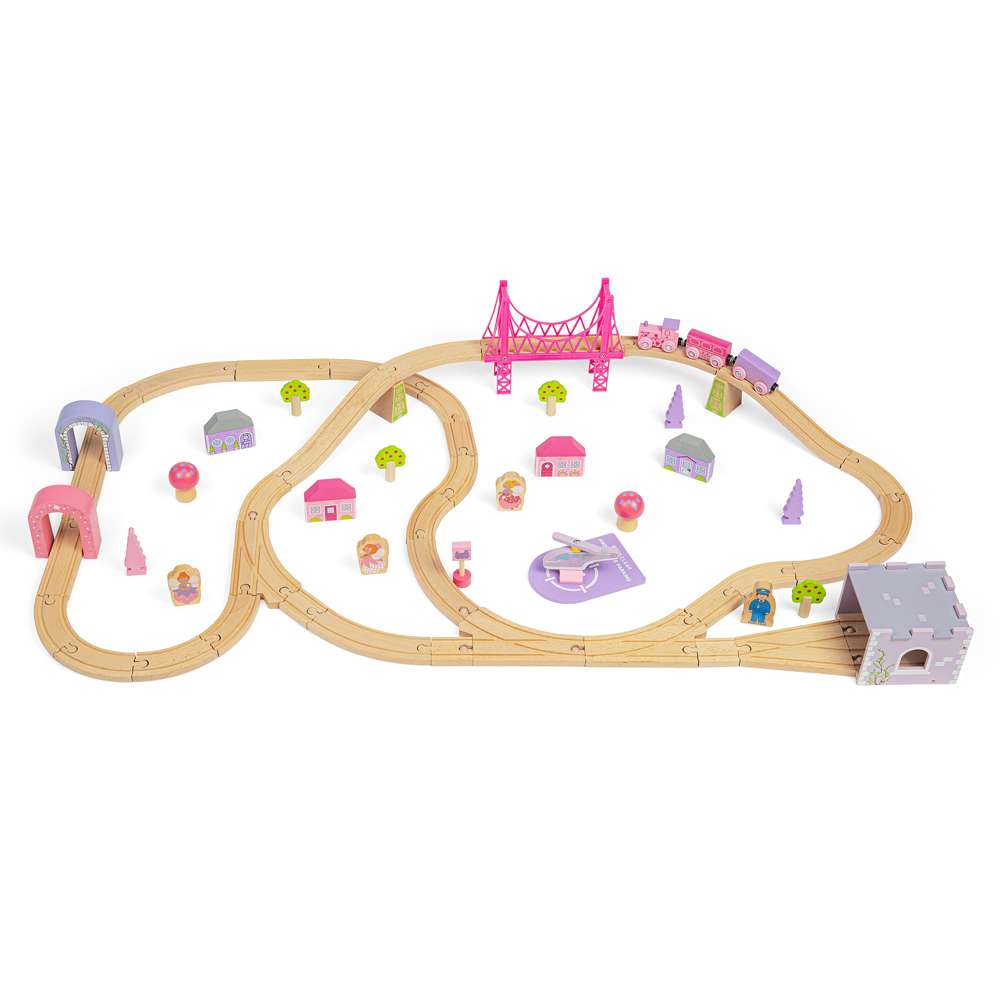 Bigjigs Rail Fairy Town Wooden Train Set