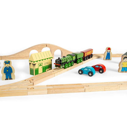 Bigjigs Rail Flying Scotsman Wooden Train Set