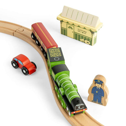 Bigjigs Rail Flying Scotsman Wooden Train Set