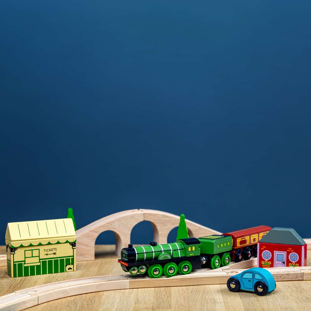 Bigjigs Rail Flying Scotsman Wooden Train Set