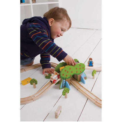 Bigjigs Rail Farm Wooden Train Set