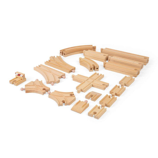 Bigjigs Rail Low Level Track Wooden Train Accessory
