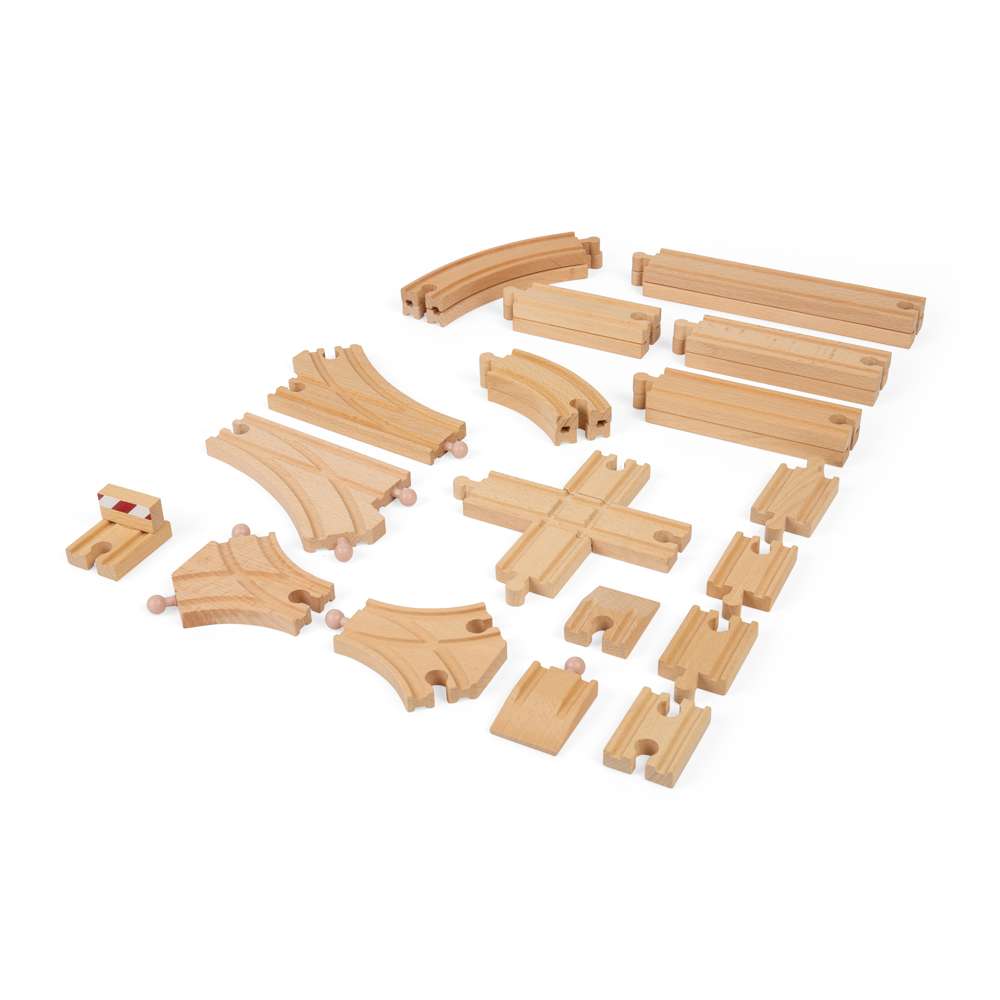Bigjigs Rail Low Level Track Wooden Train Accessory