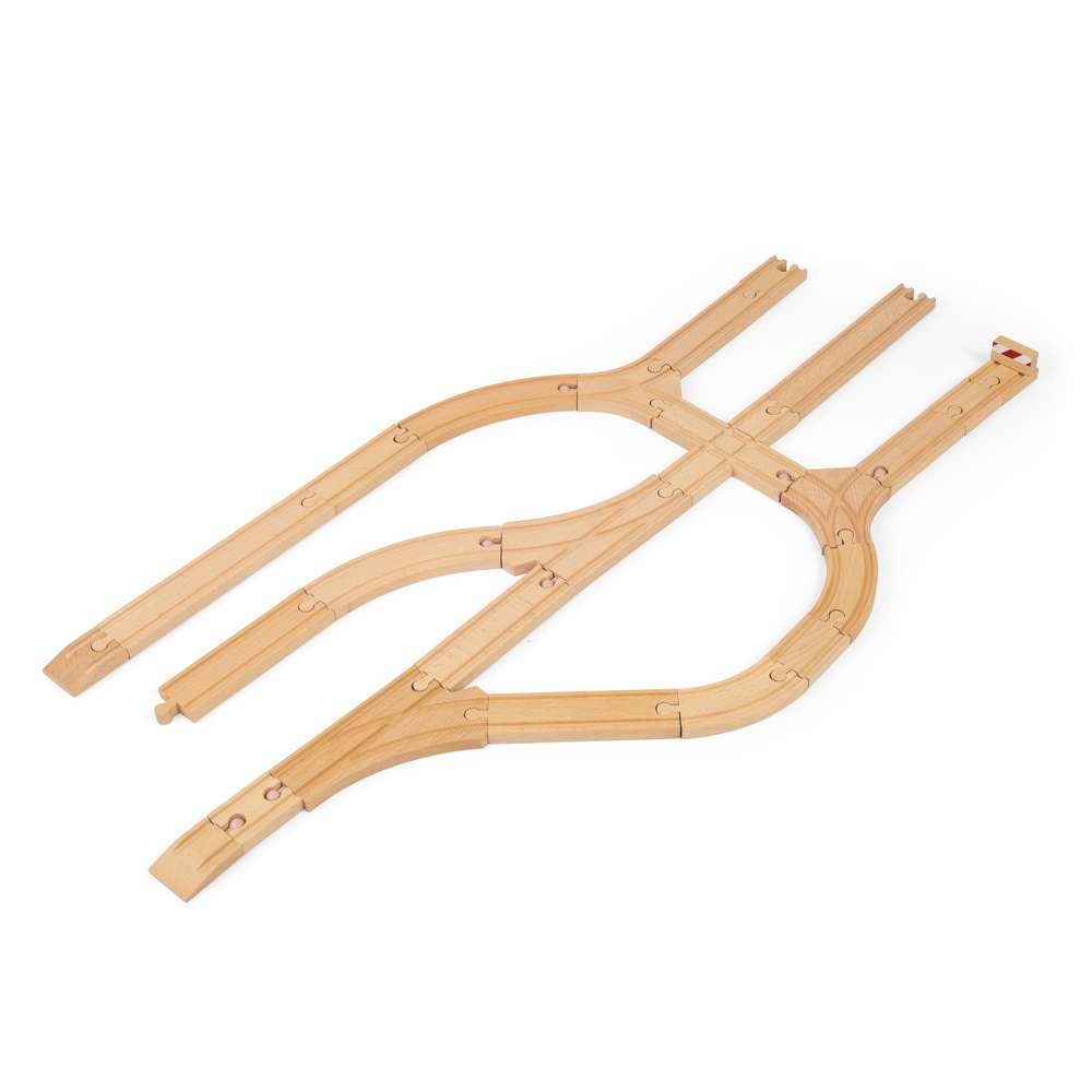 Bigjigs Rail Low Level Track Wooden Train Accessory