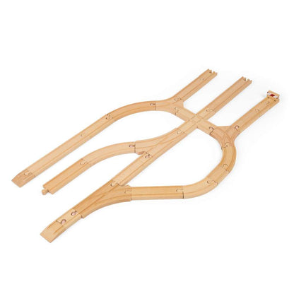 Bigjigs Rail Low Level Track Wooden Train Accessory