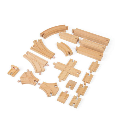 Bigjigs Rail Low Level Track Wooden Train Accessory