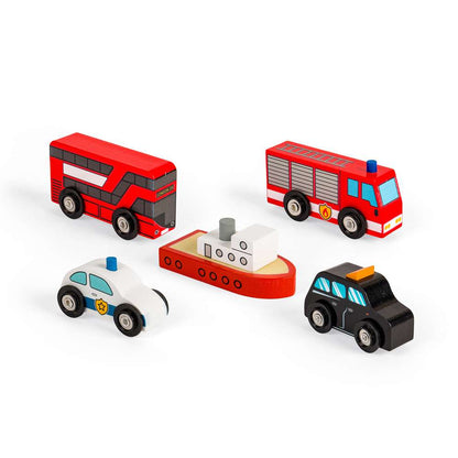 Bigjigs Rail City Vehicles Wooden Train Accessory