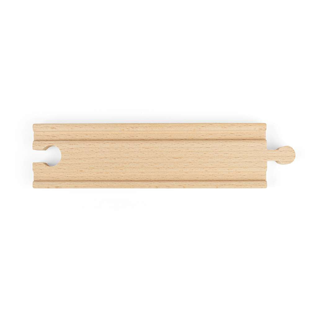 Bigjigs Rail Medium Straights Wooden Train Track Accessory Pack
