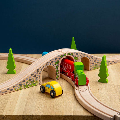 Bigjigs Rail Three Arch Bridge Wooden Train Accessory