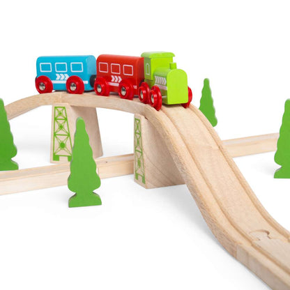 Bigjigs Rail Ascender Descender Wooden Train Accessory