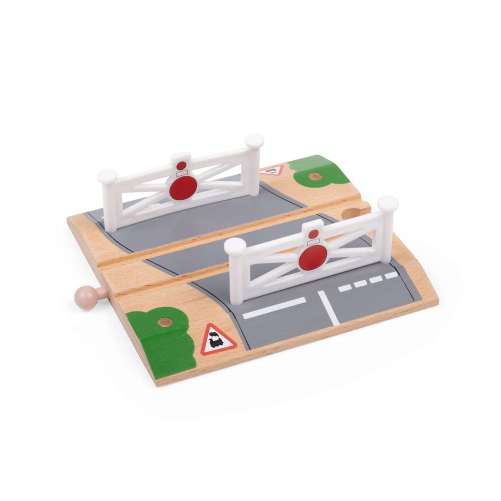 Bigjigs Rail Level Crossing Wooden Train Accessory
