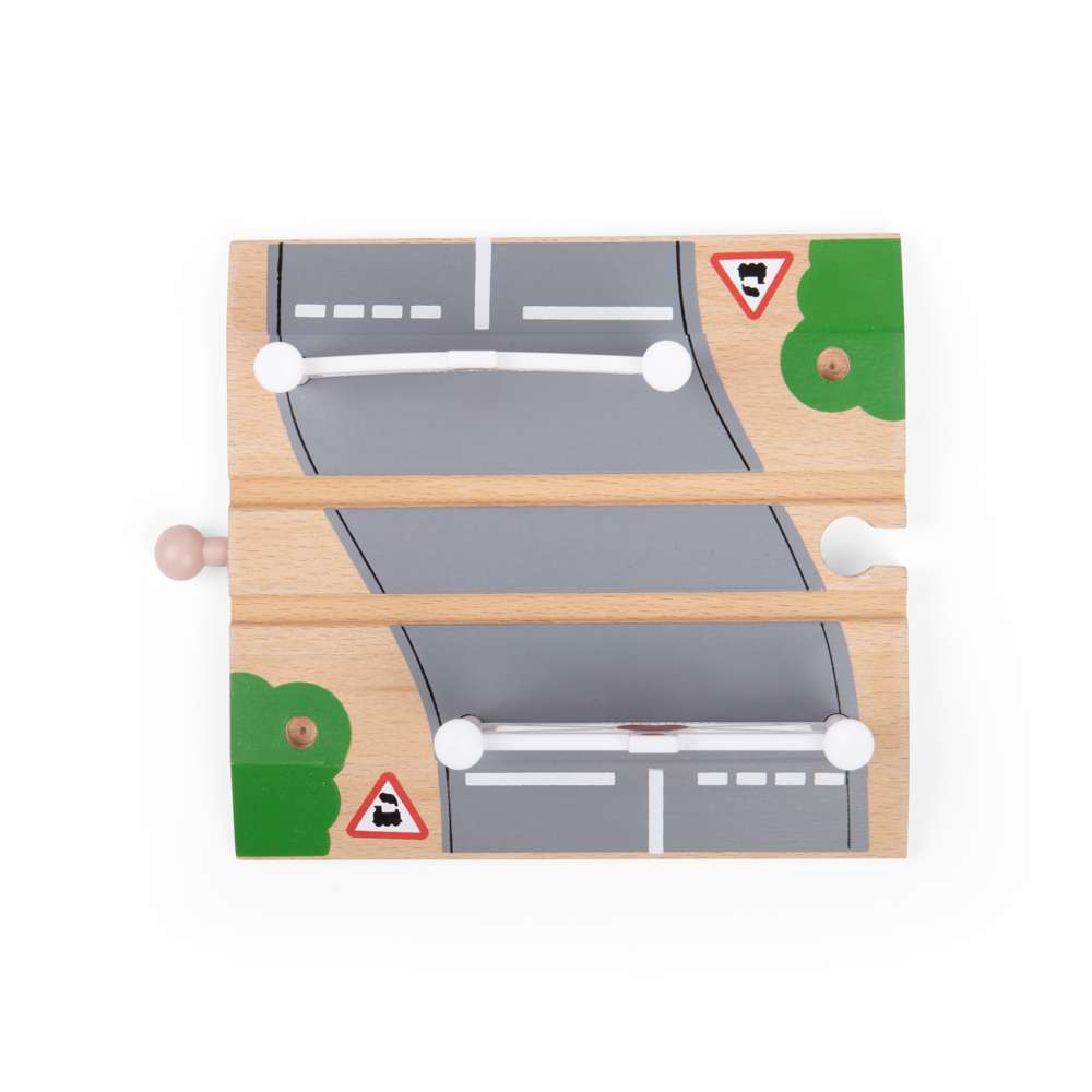 Bigjigs Rail Level Crossing Wooden Train Accessory