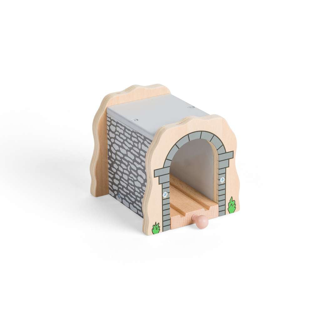Bigjigs Rail Grey Stone Tunnel Wooden Train Accessory
