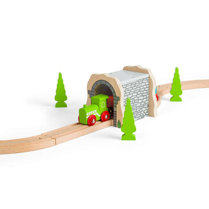 Bigjigs Rail Grey Stone Tunnel Wooden Train Accessory