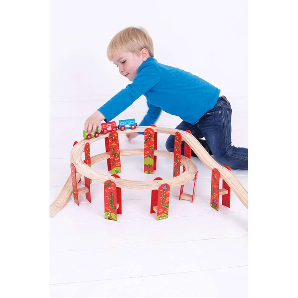 Bigjigs Rail High Level Track Wooden Train Accessory