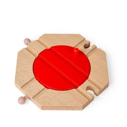 Bigjigs Rail 4 Way Turntable Wooden Train Track Accessory