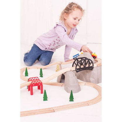 Bigjigs Rail Rocky Mountain Wooden Train Accessory