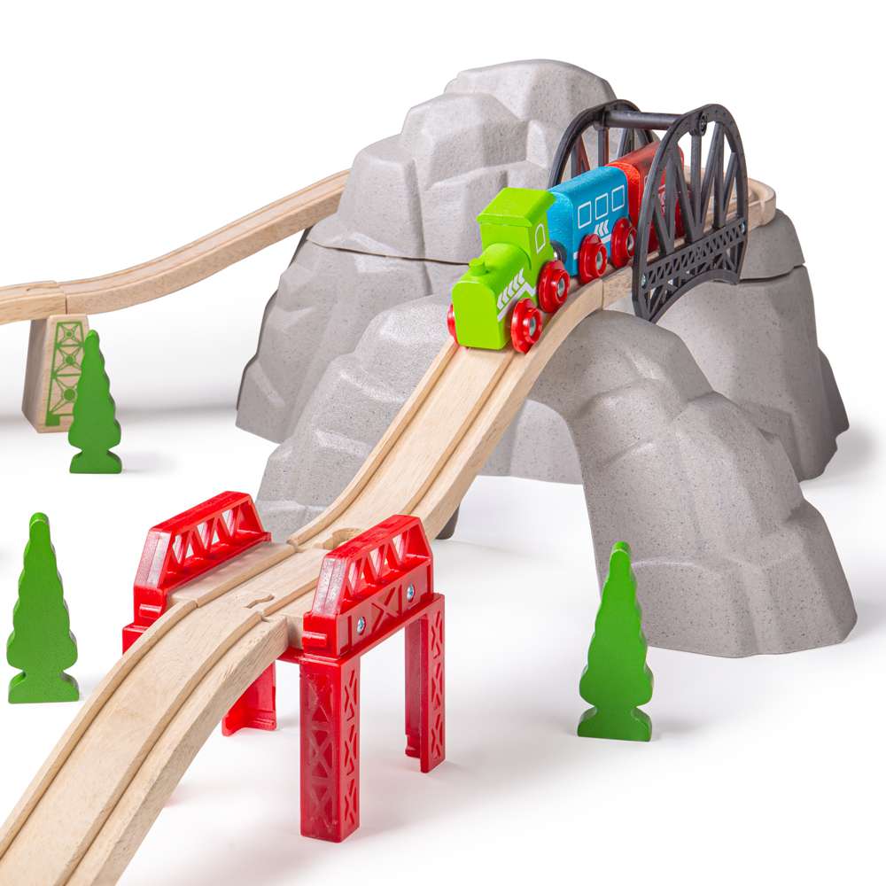 Bigjigs Rail Rocky Mountain Wooden Train Accessory