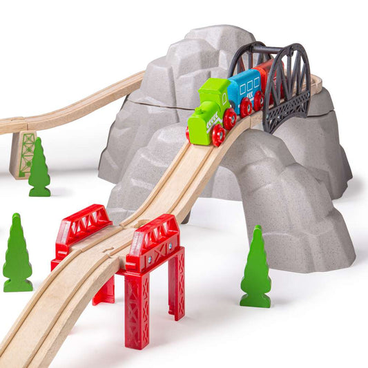 Bigjigs Rail Rocky Mountain Wooden Train Accessory