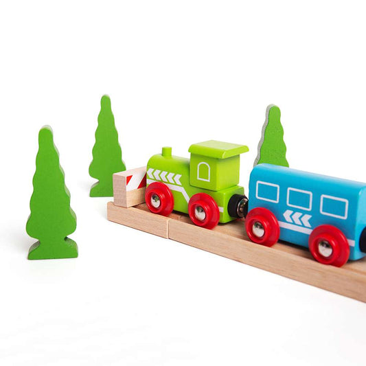 Bigjigs Rail Buffers Wooden Railway Track Accessory 6 Pack