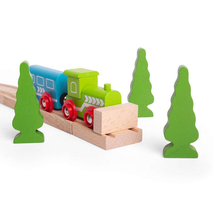Bigjigs Rail Buffers Wooden Railway Track Accessory 6 Pack