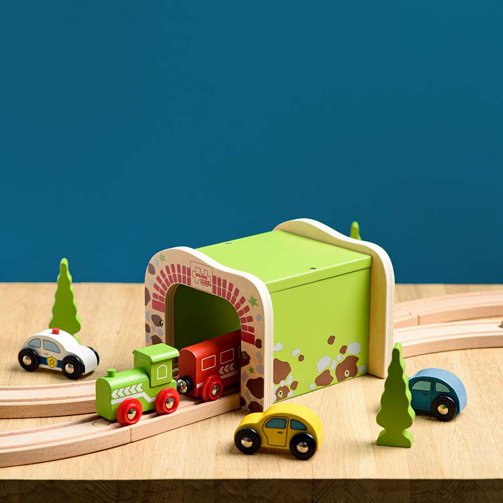 Bigjigs Rail Double Tunnel Wooden Train Accessory