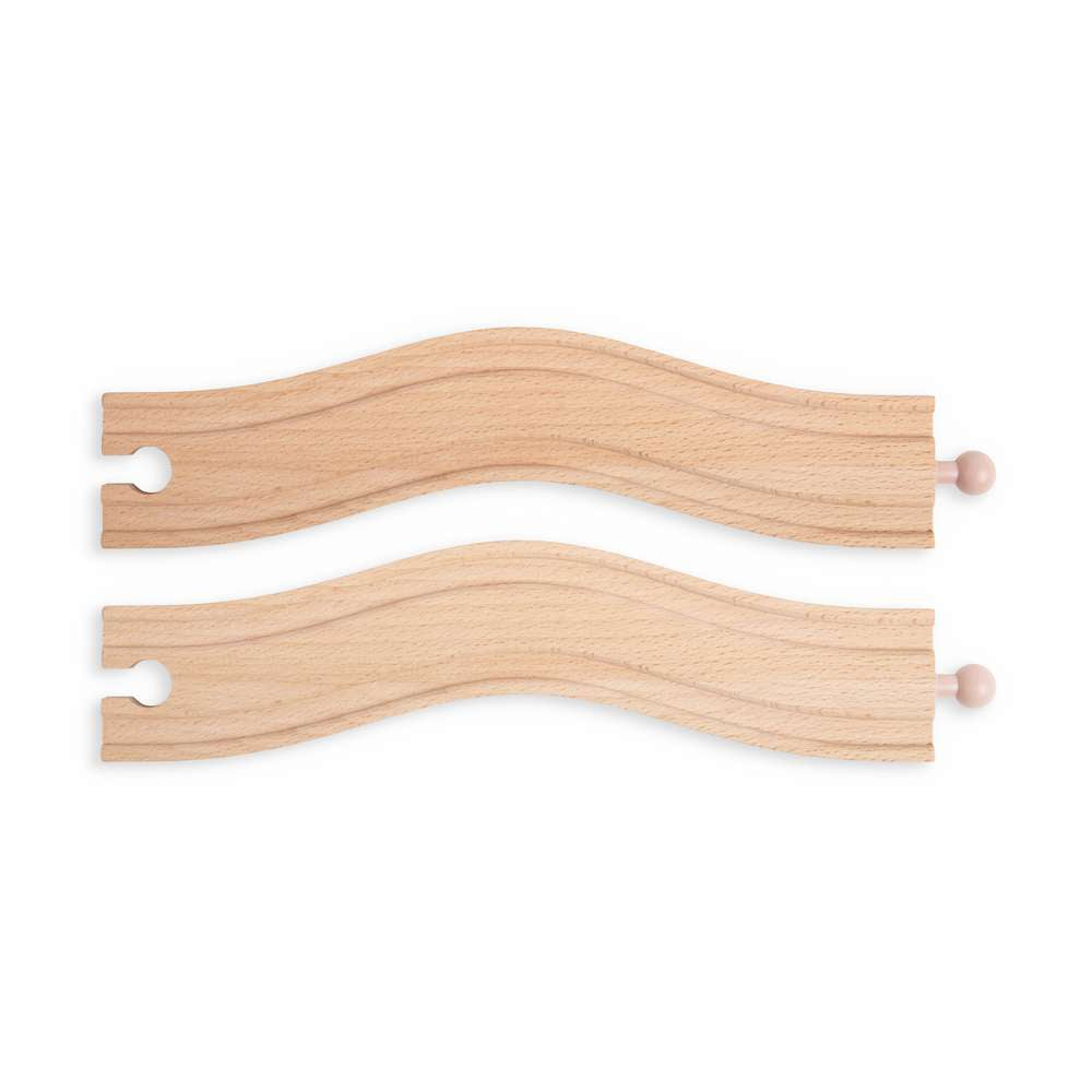 Bigjigs Rail Wavy Track Wooden Train Accessory