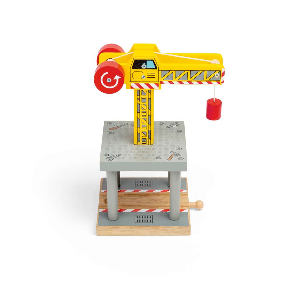 Bigjigs Rail Big Yellow Crane Wooden Train Accessory