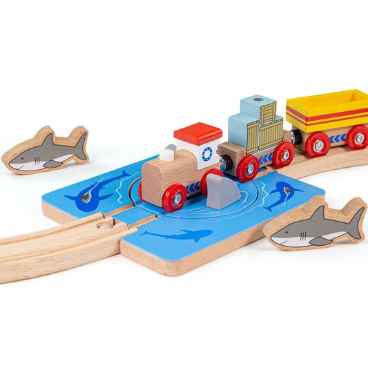 Bigjigs Rail Shark Attack Track Wooden Railway Accessory