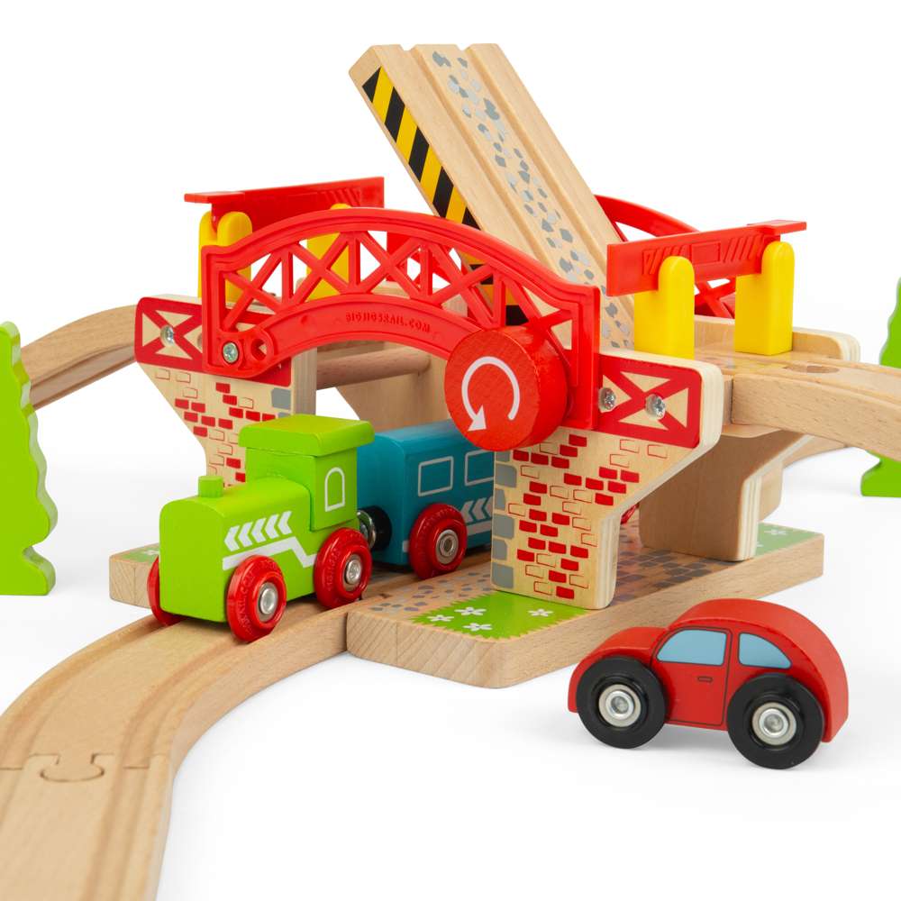 Bigjigs Rail Lifting Bridge Wooden Train Accessory