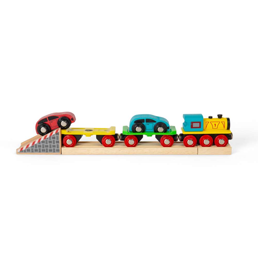 Bigjigs Rail Car Loader Wooden Train Accessory