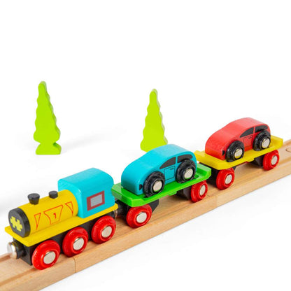 Bigjigs Rail Car Loader Wooden Train Accessory