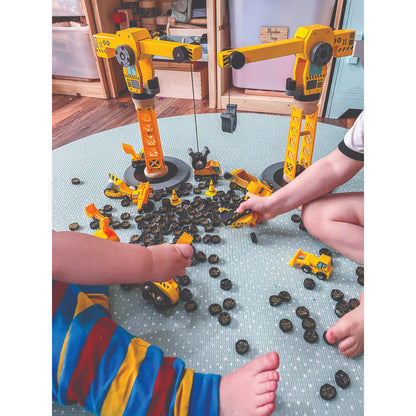 Bigjigs Rail Big Crane Construction Wooden Train Accessory Set
