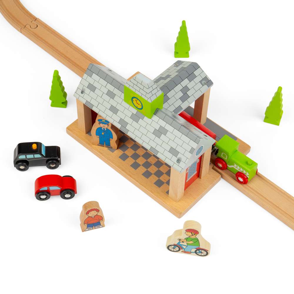 Bigjigs Rail Railway Station Wooden Train Accessory