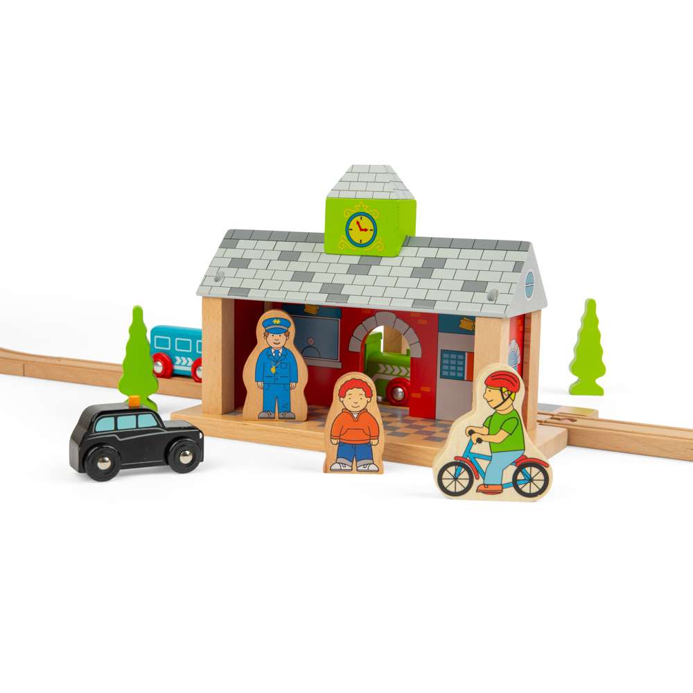 Bigjigs Rail Railway Station Wooden Train Accessory