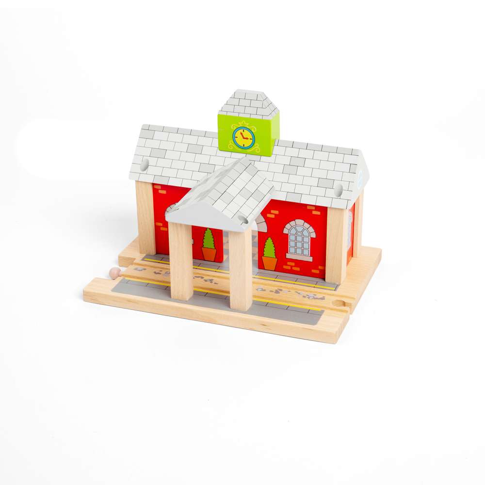 Bigjigs Rail Railway Station Wooden Train Accessory